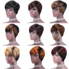 Chan Xiu African Real hair wig Short Hair Full mechanism Wig Female pixie wigs human hair wigs Application Scenario